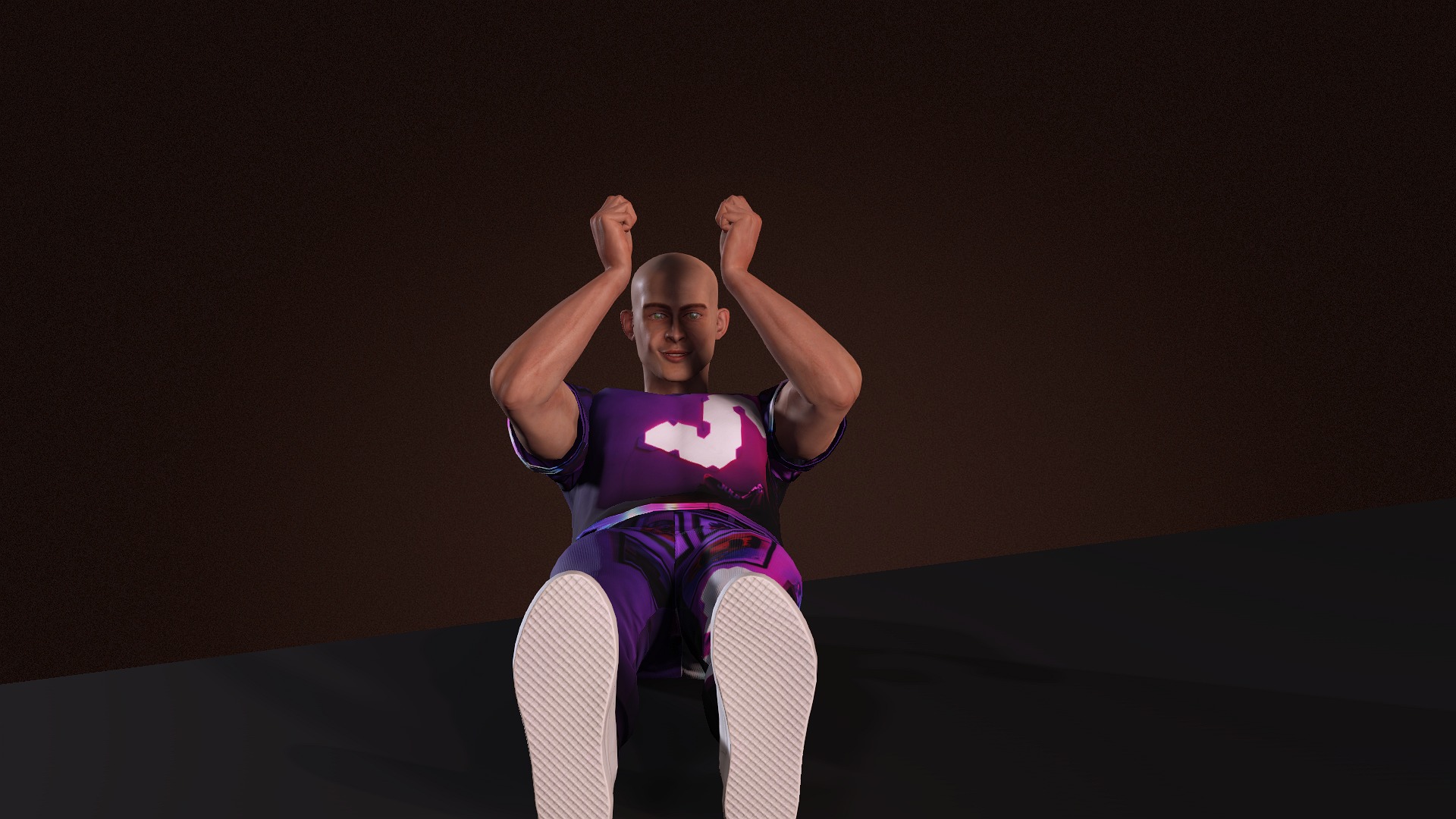Elf Man Low-poly 3D model_4