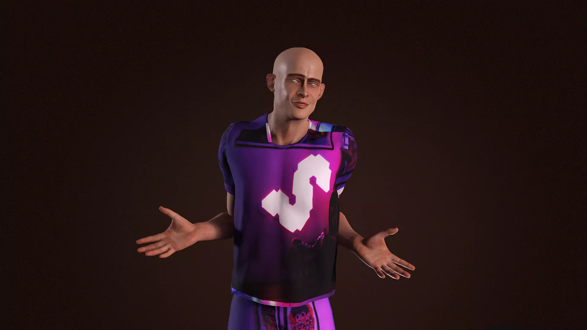 Elf Man Low-poly 3D model_0