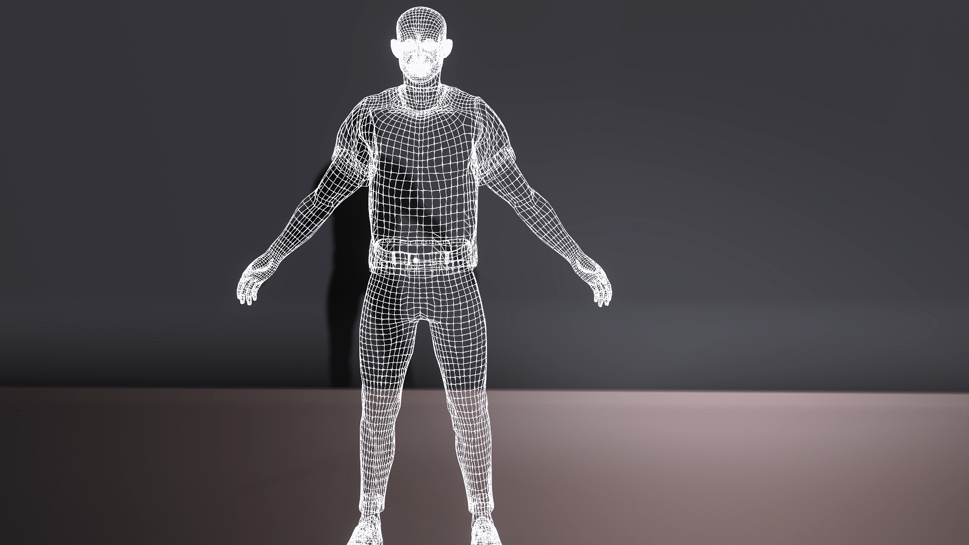 Elf Man Low-poly 3D model_7