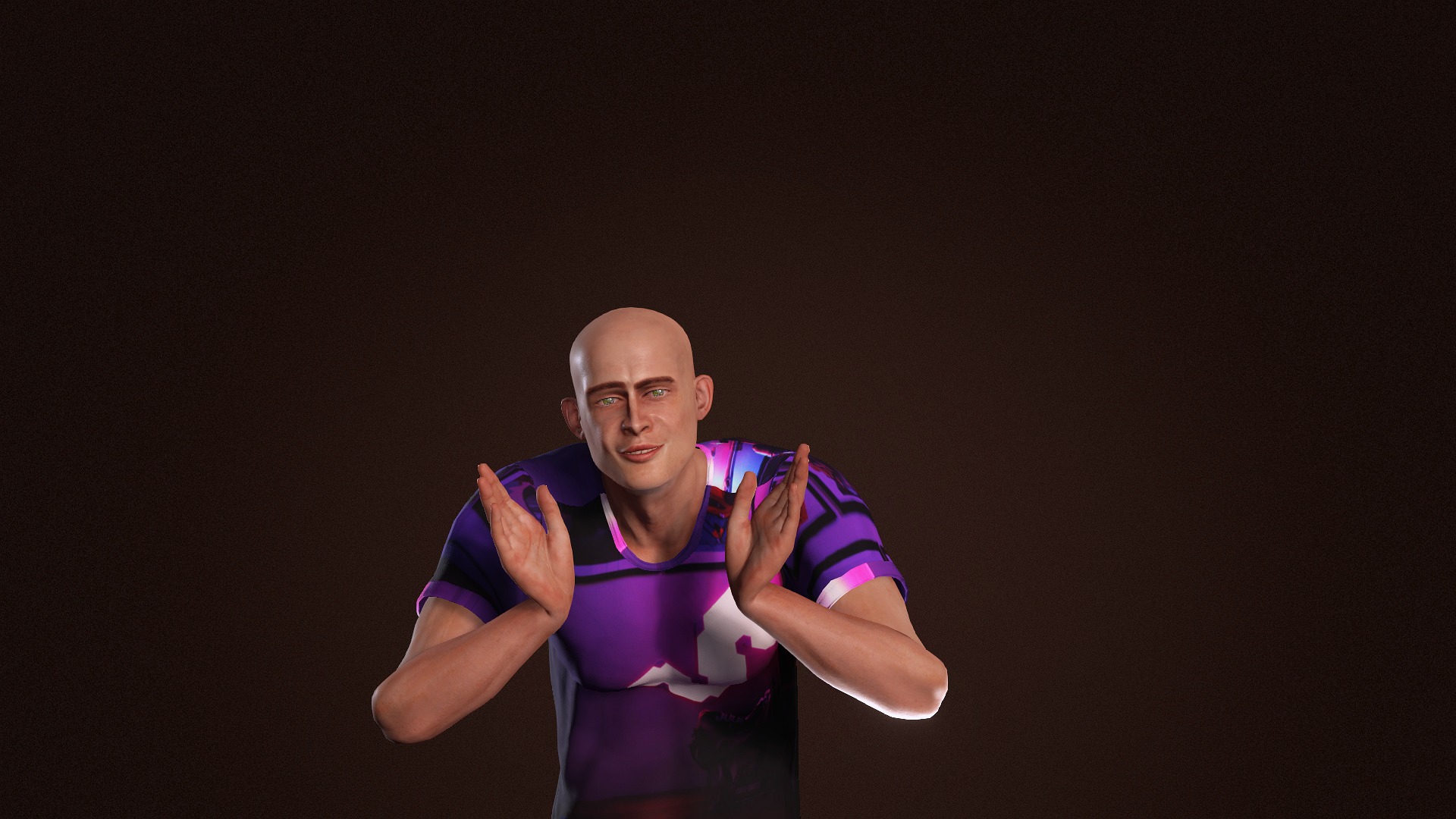 Elf Man Low-poly 3D model_5