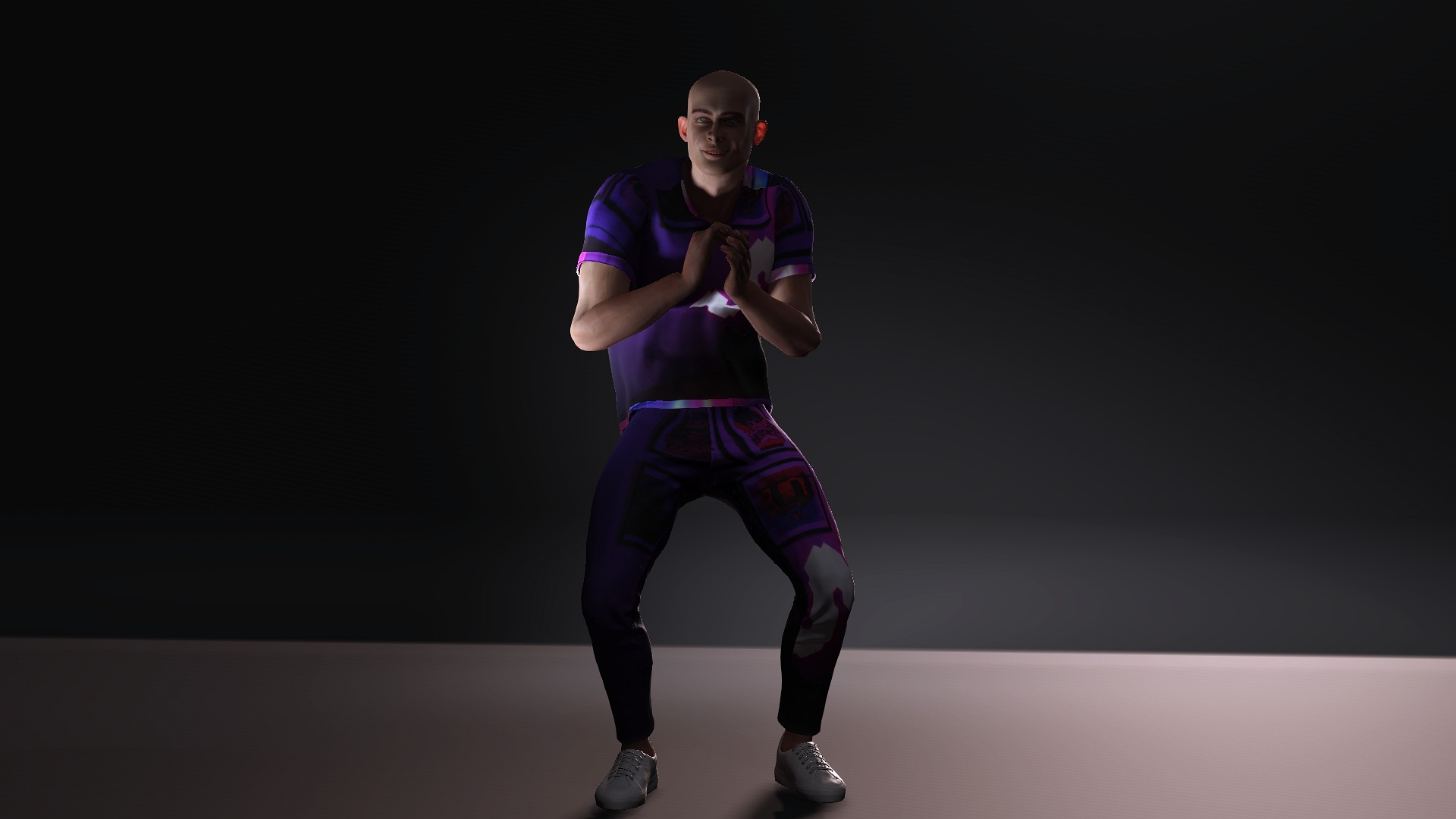 Elf Man Low-poly 3D model_2