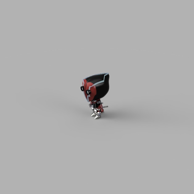 Marvel Comics Mini Deadpool 2099 Warda Wilson 3D model_3