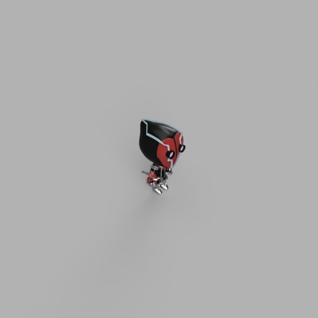 Marvel Comics Mini Deadpool 2099 Warda Wilson 3D model_1