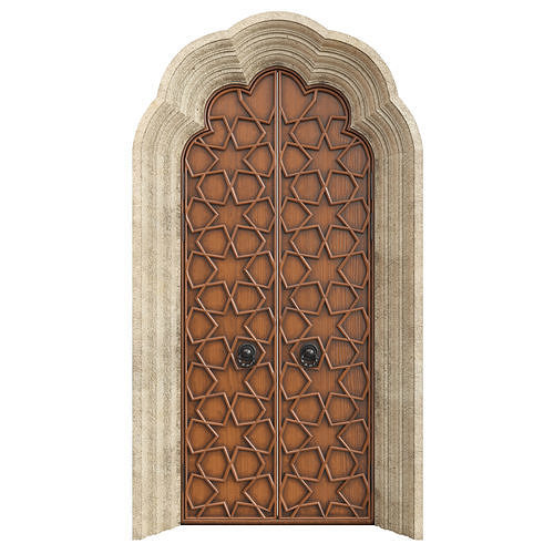 Entrance classic door 125 3D model
