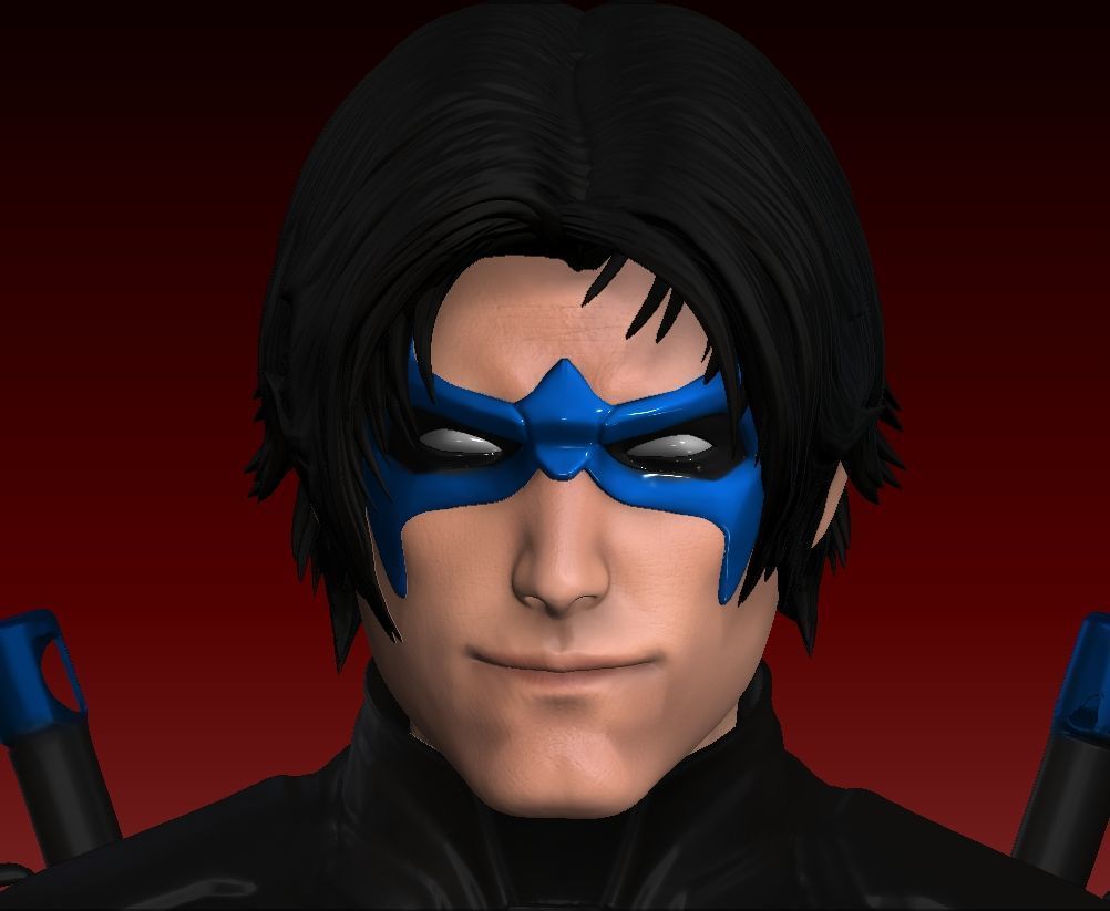 Nightwing Headsculpt - One12 3D print model_1