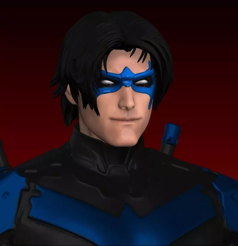 Nightwing Headsculpt - One12 3D print model_0