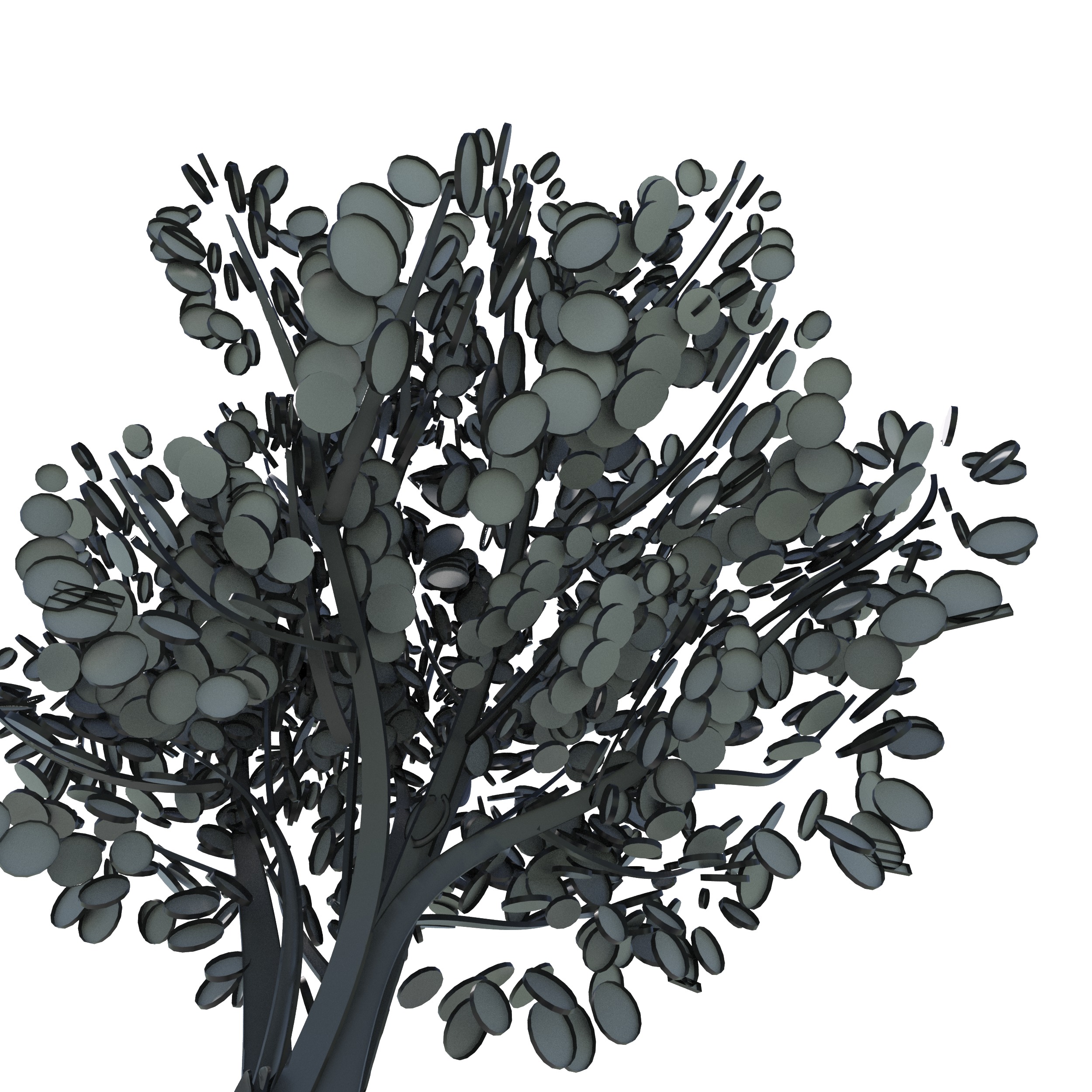 Cartoon tree S1Cv1 3D model_2