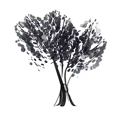 Cartoon tree S1Cv1 3D model