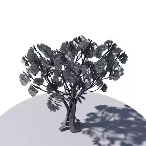 Cartoon tree S1Cv2 3D model