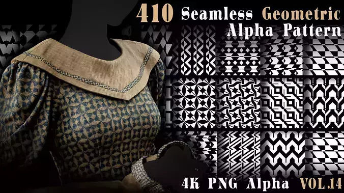 410 Seamless Geometric Pattern - Vol14 Texture