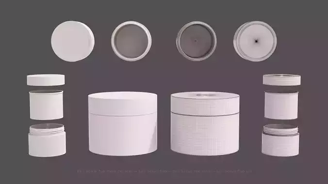 Salt Scrub Tub -- built to scale 3D model