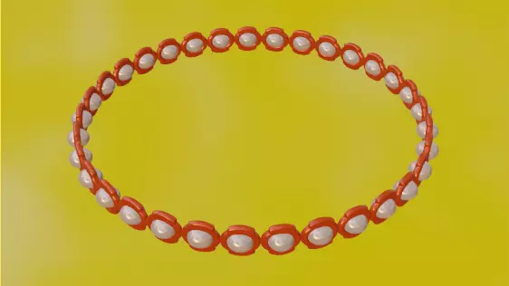 Elegant Gold Chain 3D Model Free low-poly 3D model