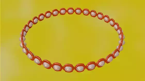 Elegant Gold Chain 3D Model