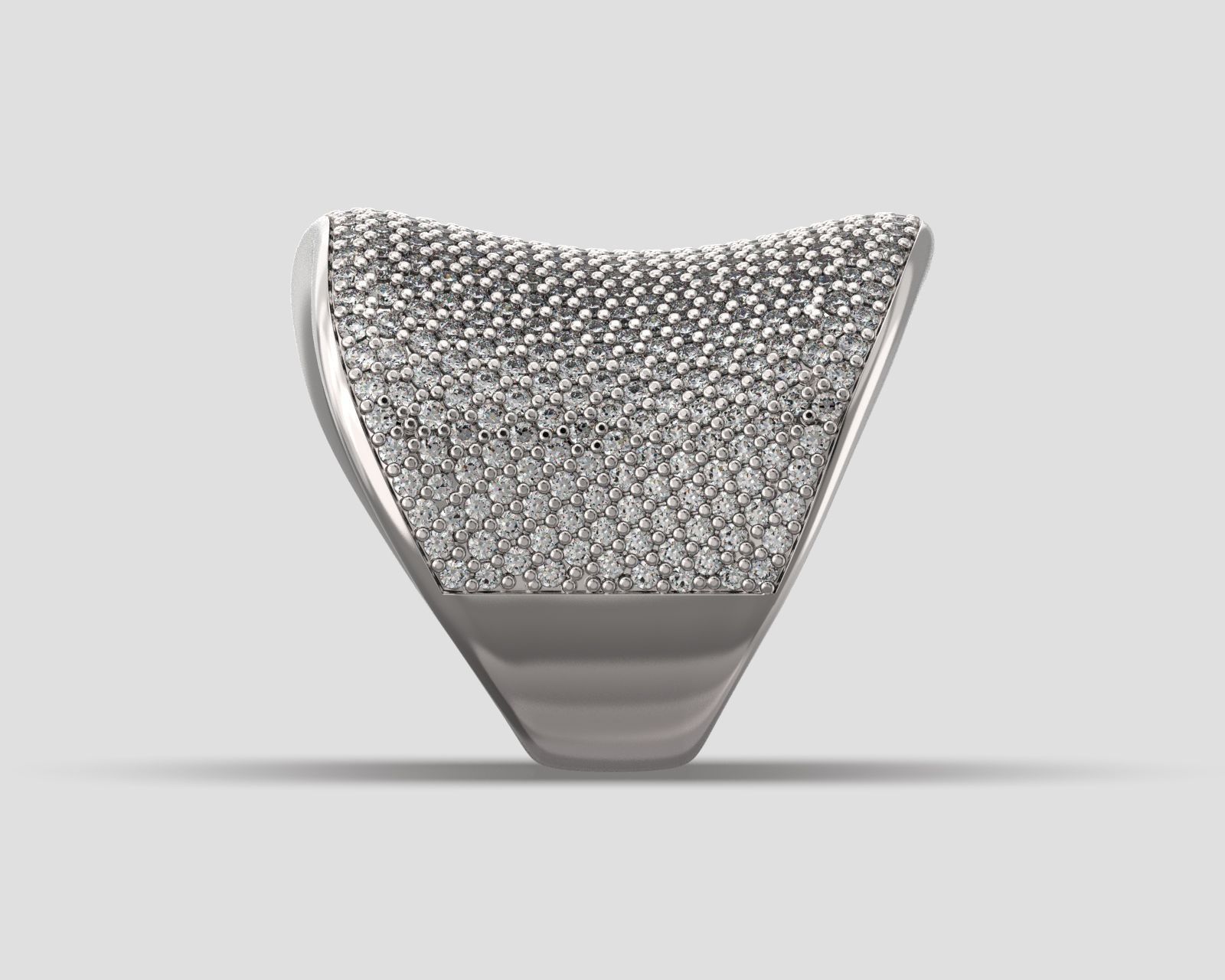 R 181 Pave Ring 3D print model_9