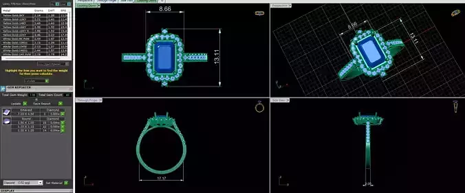 Emrald Engagement Ring 