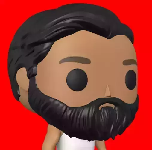 CUSTOM FUNKO POP - BEARD 1 3D print model