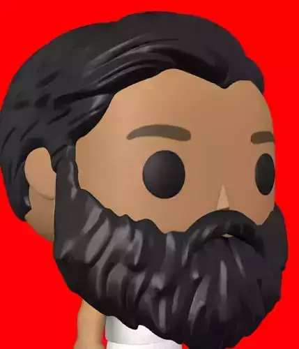 CUSTOM FUNKO POP - BEARD 2 3D print model