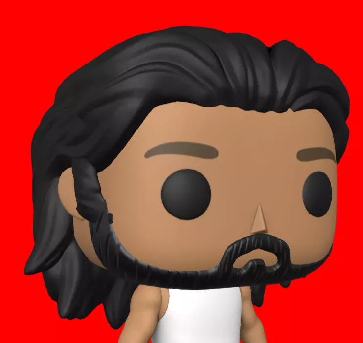 CUSTOM FUNKO POP - BEARD 3 3D print model_0