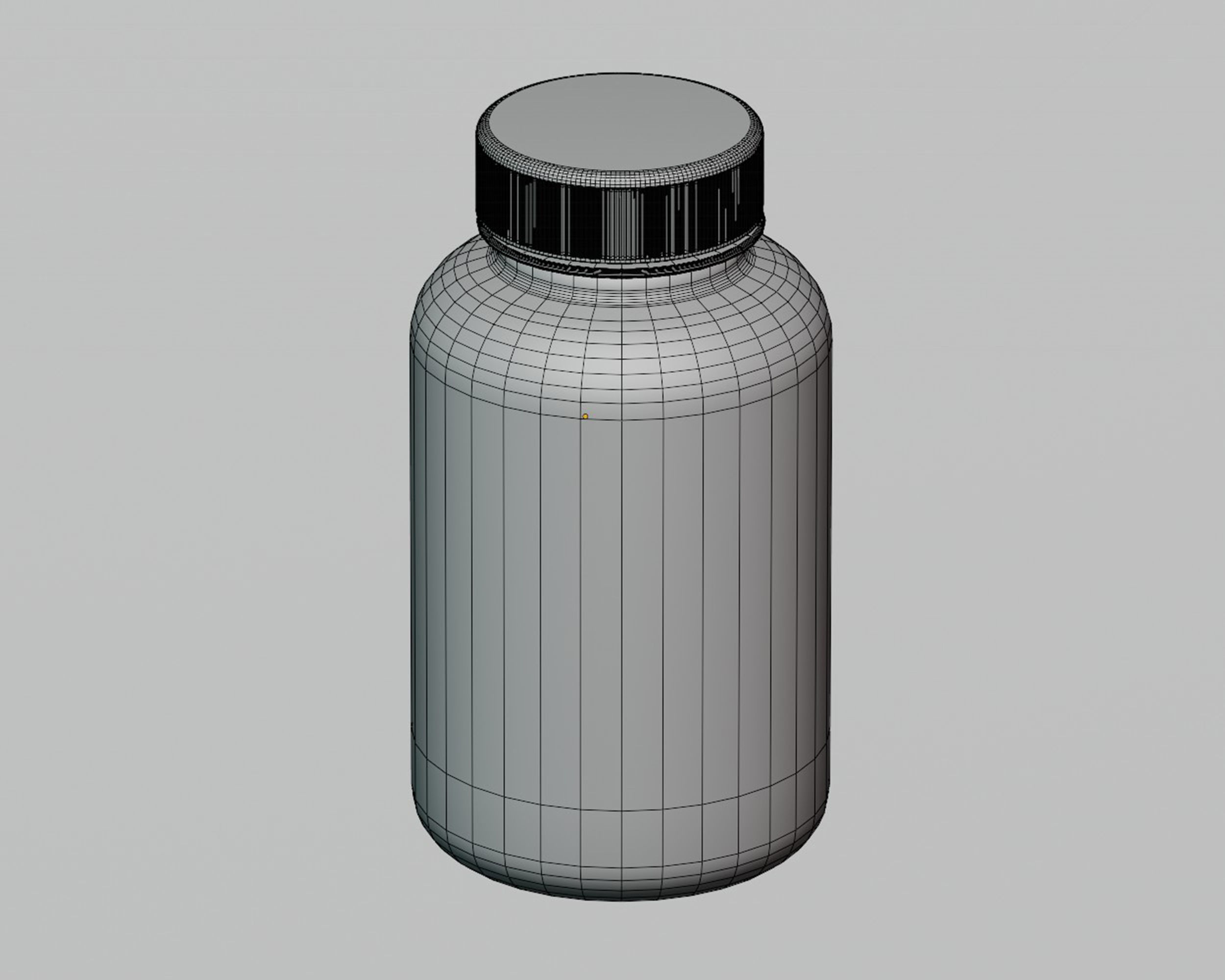 Medicine Bottle Low-poly 3D model_4