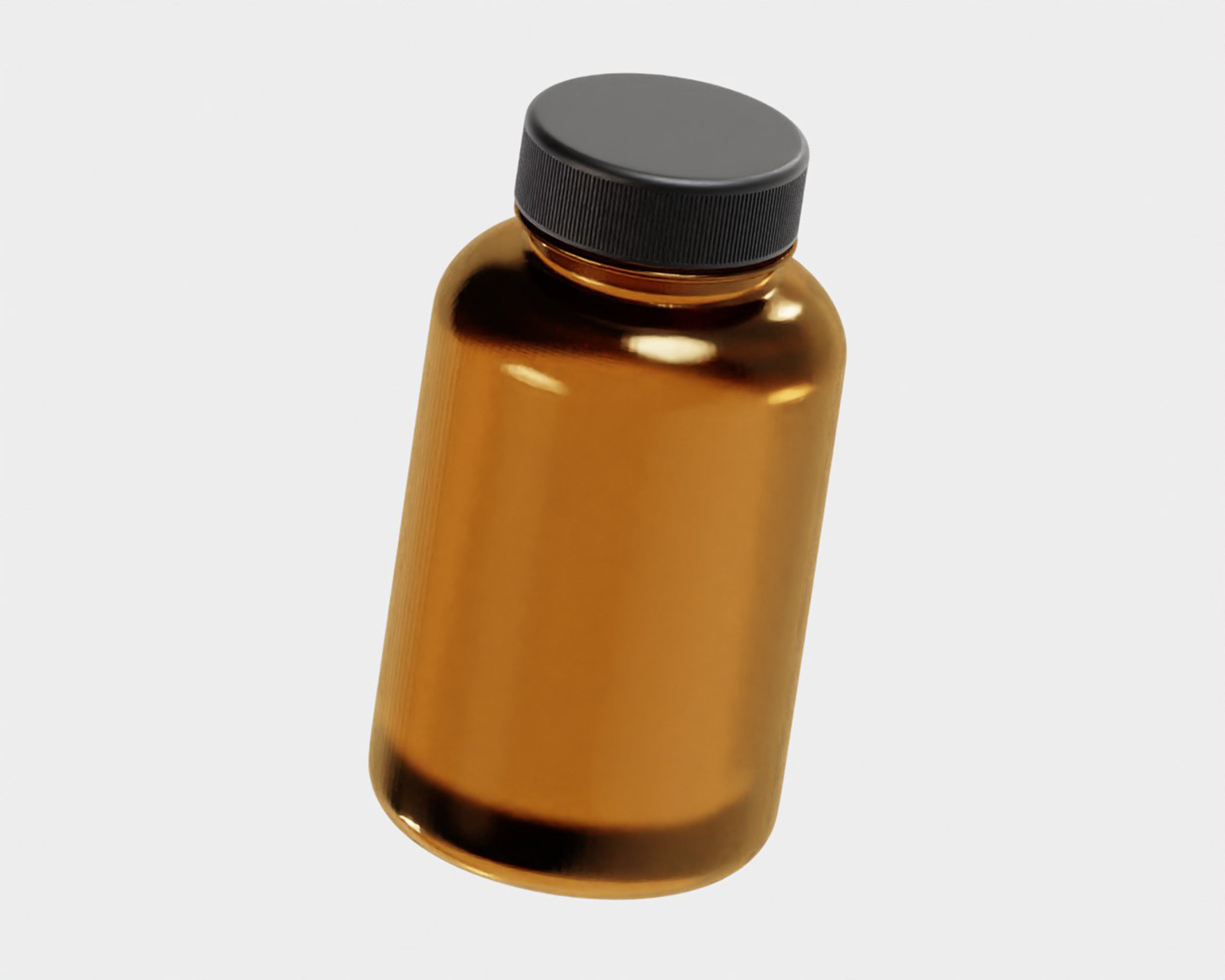 Medicine Bottle Low-poly 3D model_3