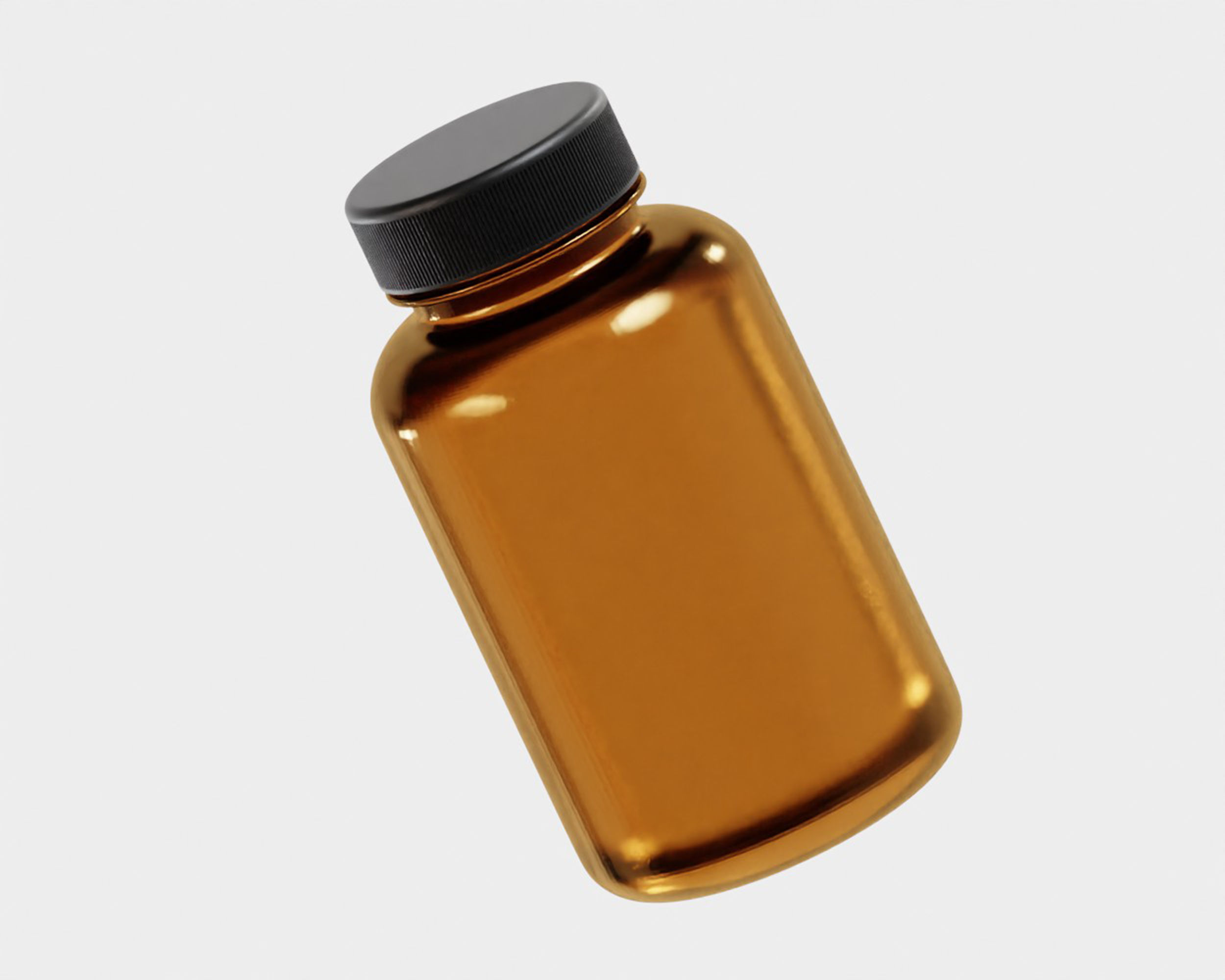 Medicine Bottle Low-poly 3D model_2