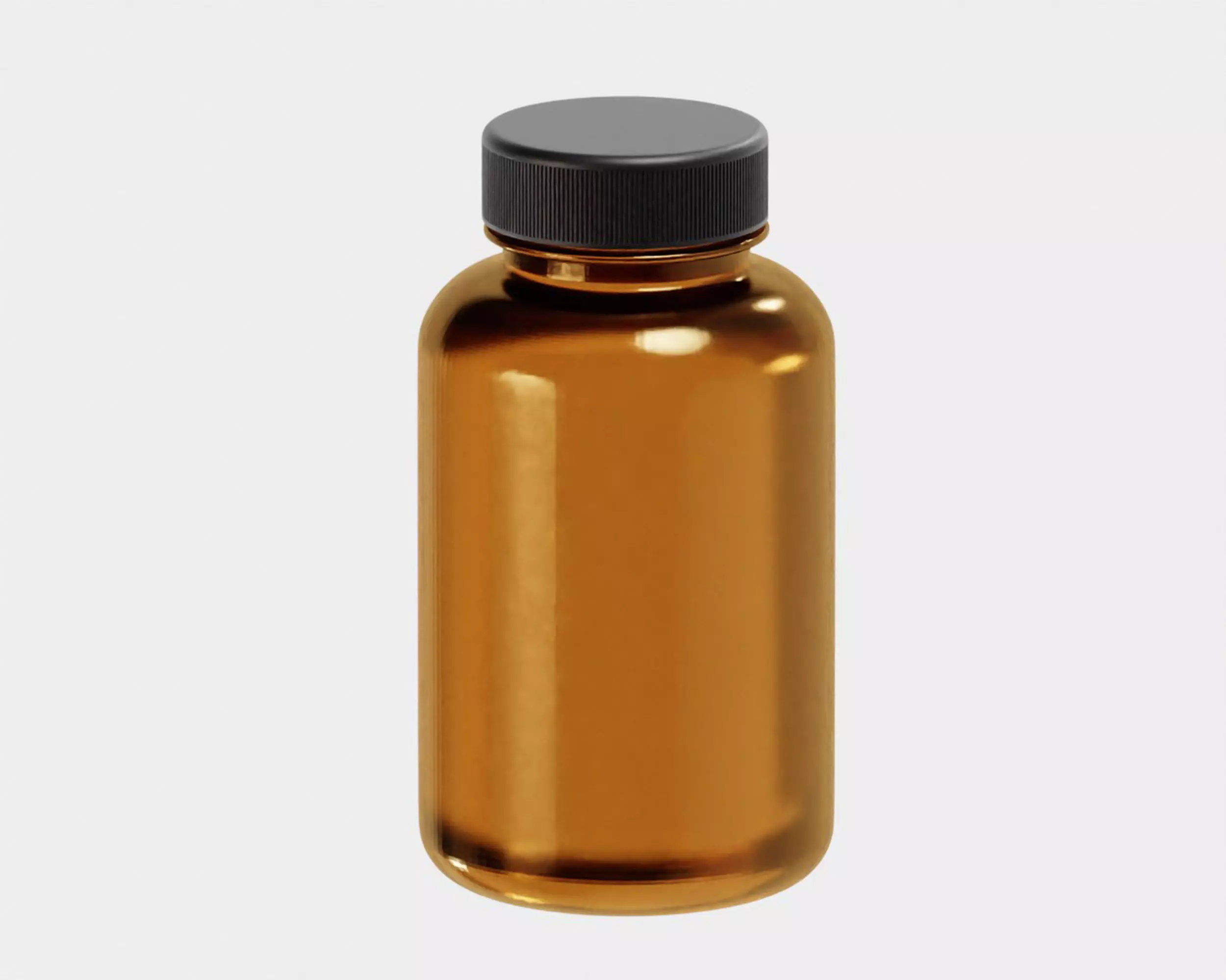 Medicine Bottle Low-poly 3D model_0