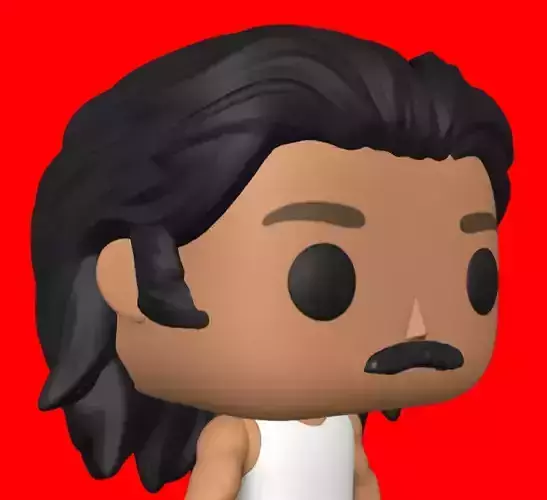 CUSTOM FUNKO POP - MOUSTACHE 3D print model