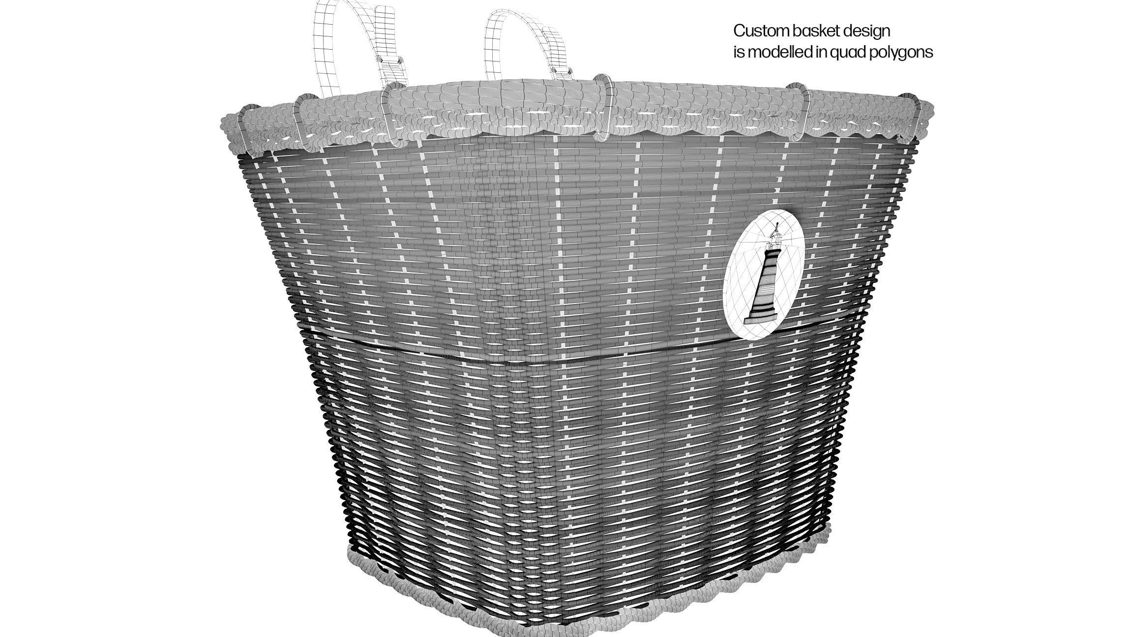 Womens Beach Cruiser Bicycle 3D model_13