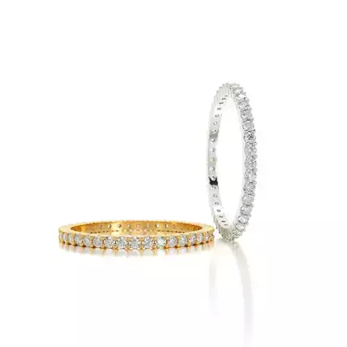 eternity wedding ring with 1point5 diamonds 3D print model