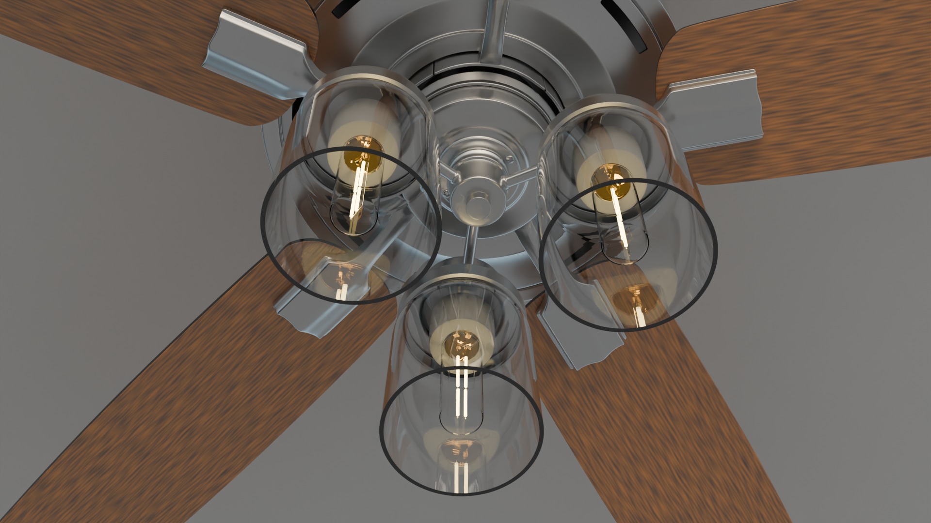 Architectural Ceiling Fan - 5 Blade 3D model_1