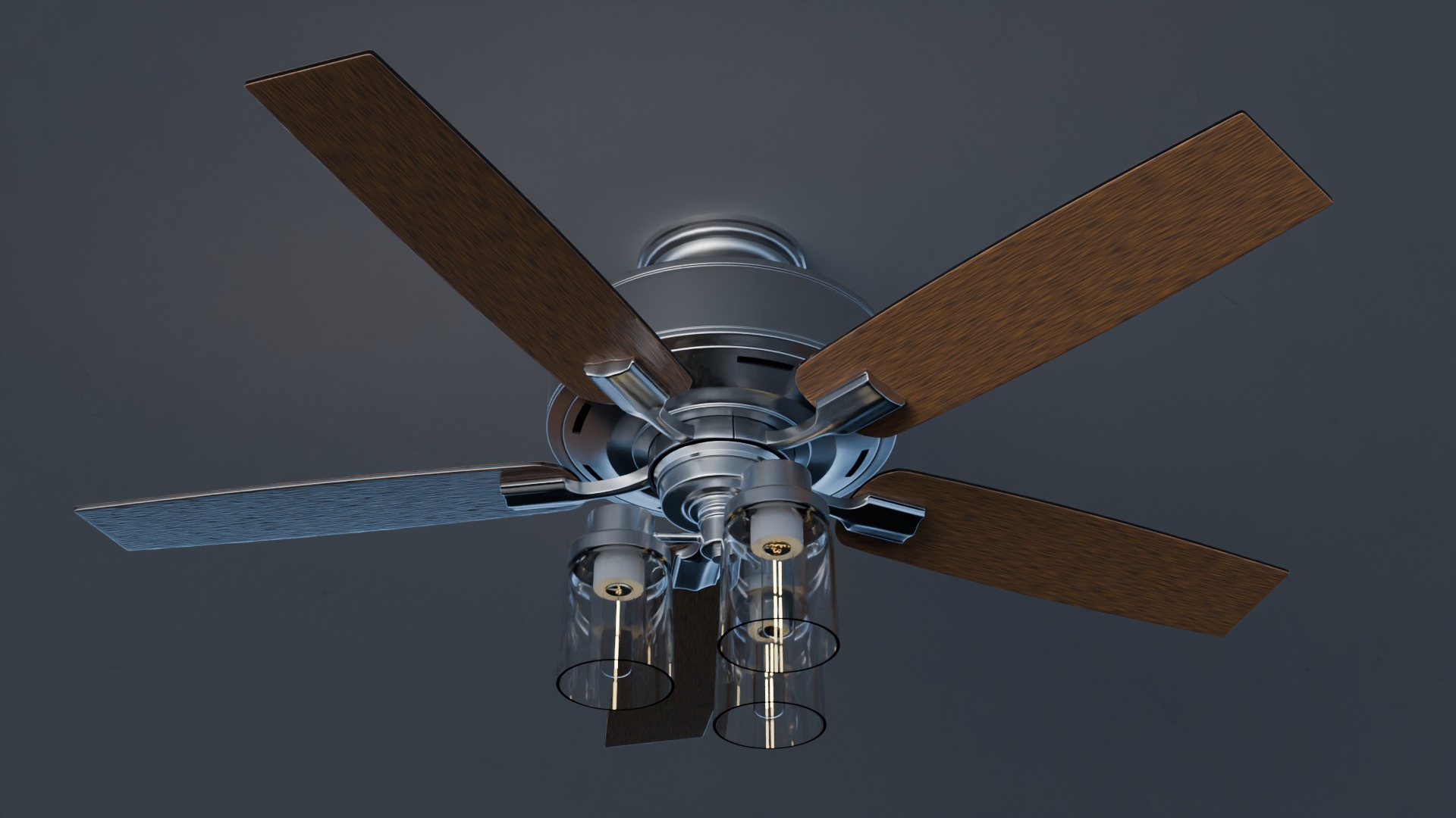 Architectural Ceiling Fan - 5 Blade 3D model_4