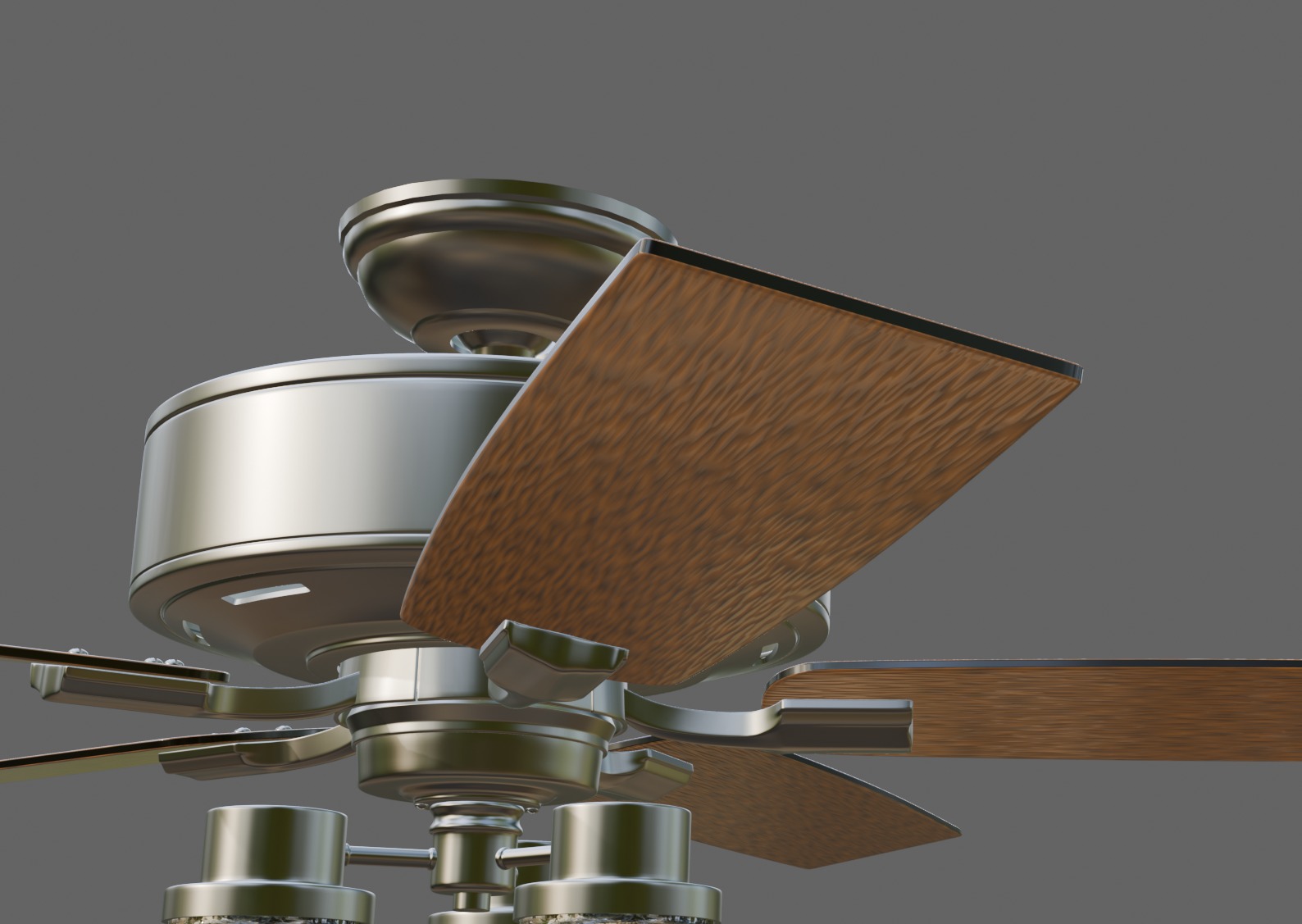 Architectural Ceiling Fan - 5 Blade 3D model_7