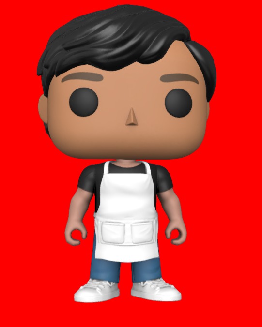 CUSTOM FUNKO POP - OUTFIT WITH APRON 3D print model_2