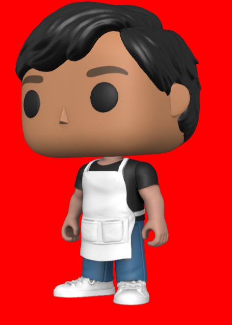 CUSTOM FUNKO POP - OUTFIT WITH APRON 3D print model_1