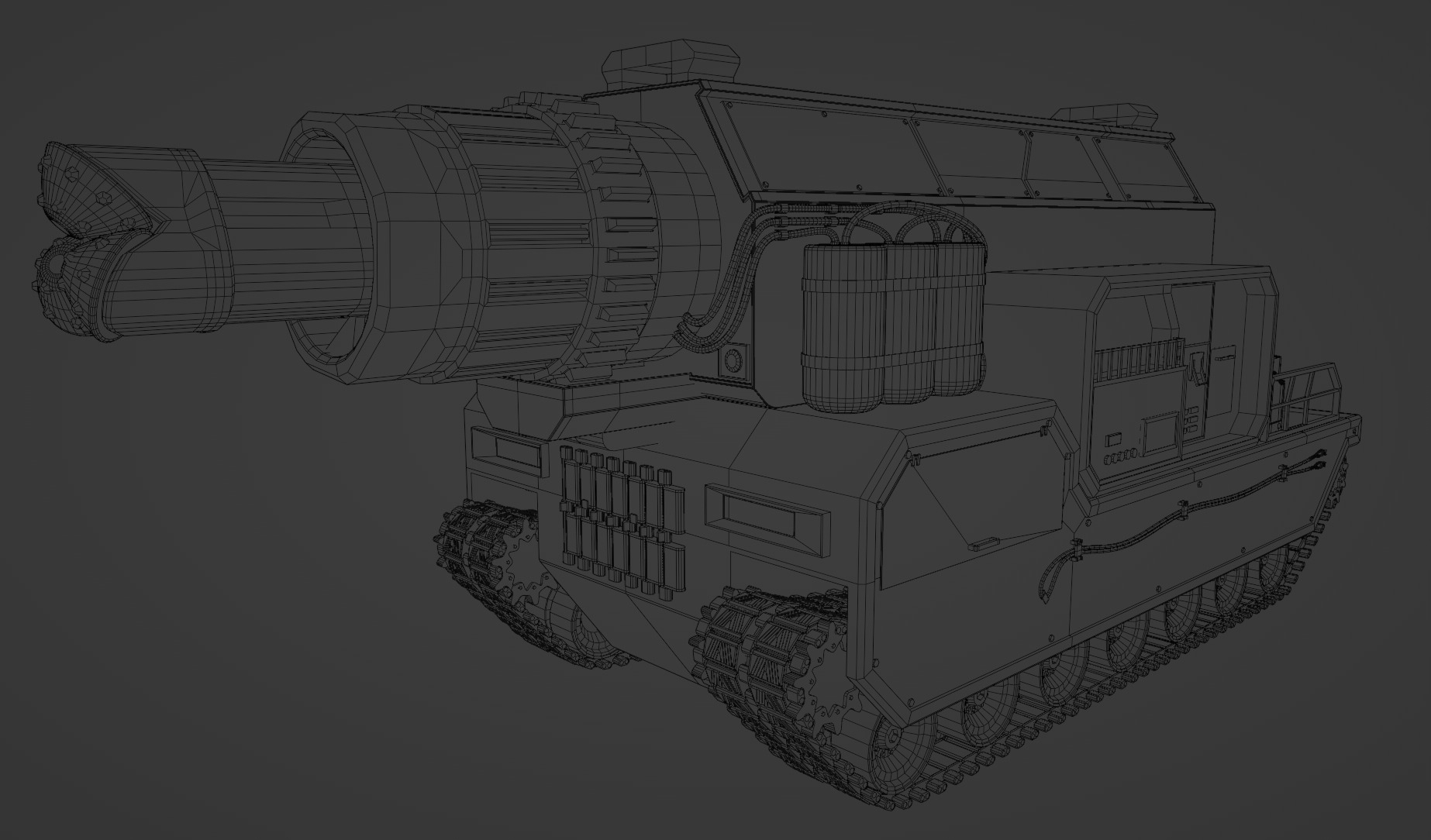 Sci-Fi Drilling Machine 3D model_8