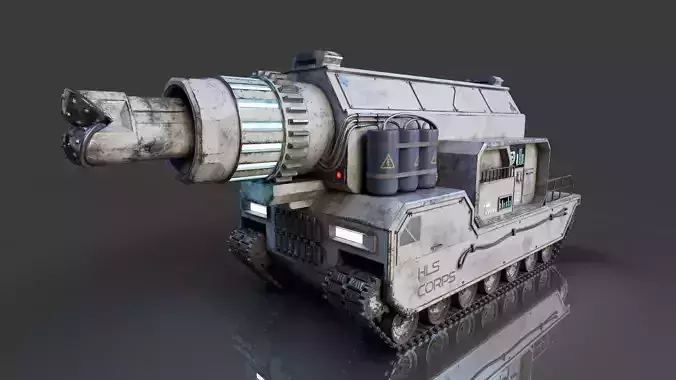 Sci-Fi Drilling Machine 3D model