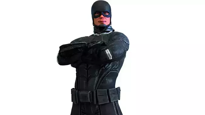 Male Urban Vigilante Hero  3D model