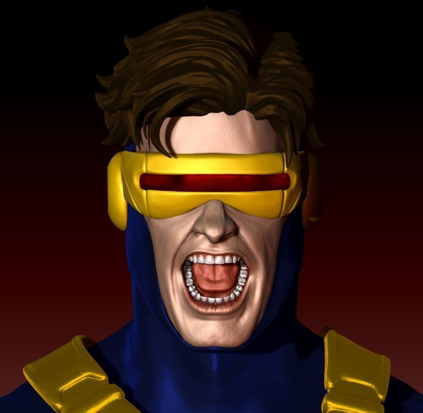 Cyclops Headsculpt  3D print model_1