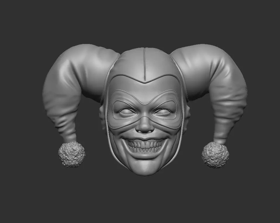 Harley Queen Headsculpt for Action Figures 3D print model