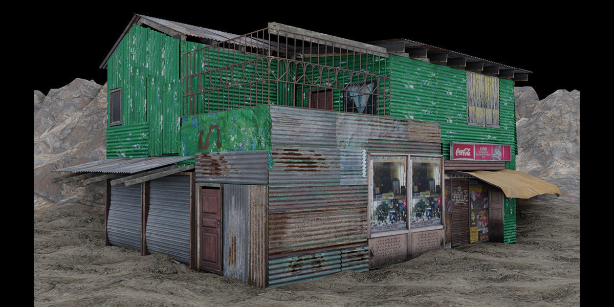 Environment Shanty Pack V1 Low-poly 3D model_13
