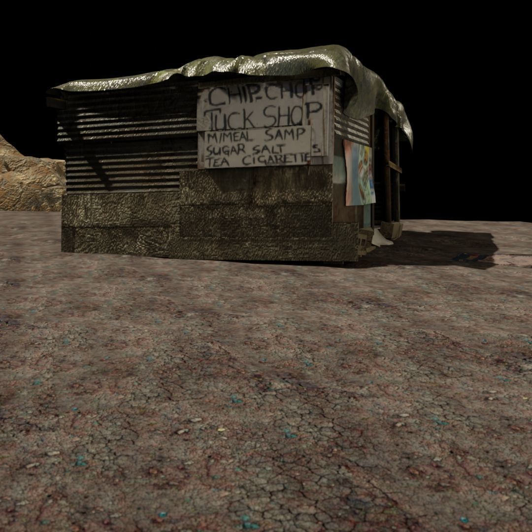 Environment Shanty Pack V1 Low-poly 3D model_4