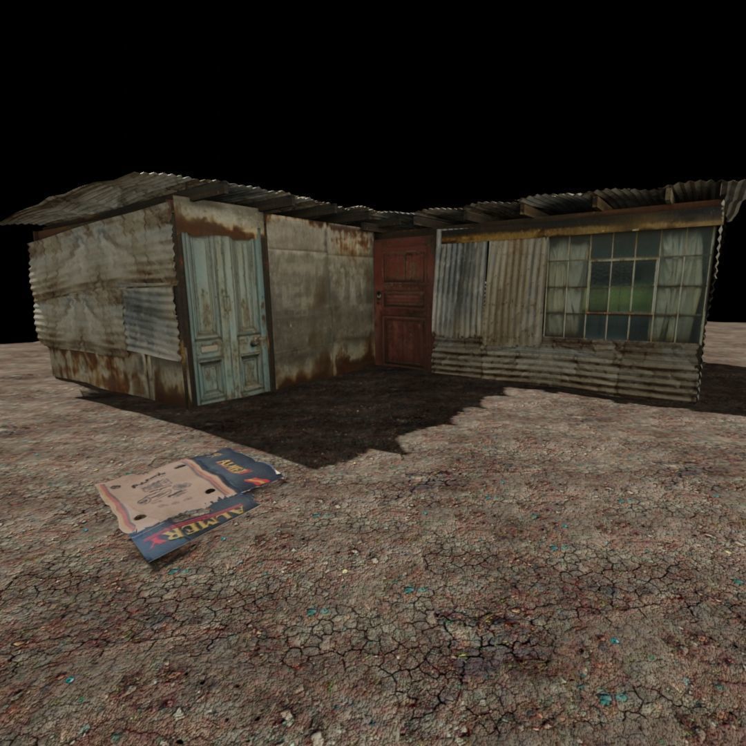 Environment Shanty Pack V1 Low-poly 3D model_1