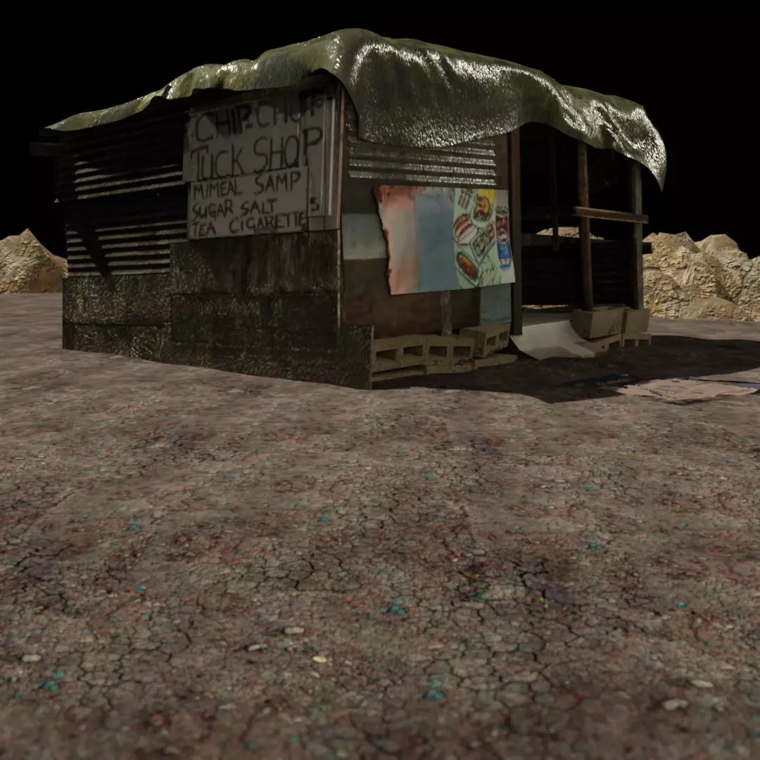 Environment Shanty Pack V1 Low-poly 3D model_0