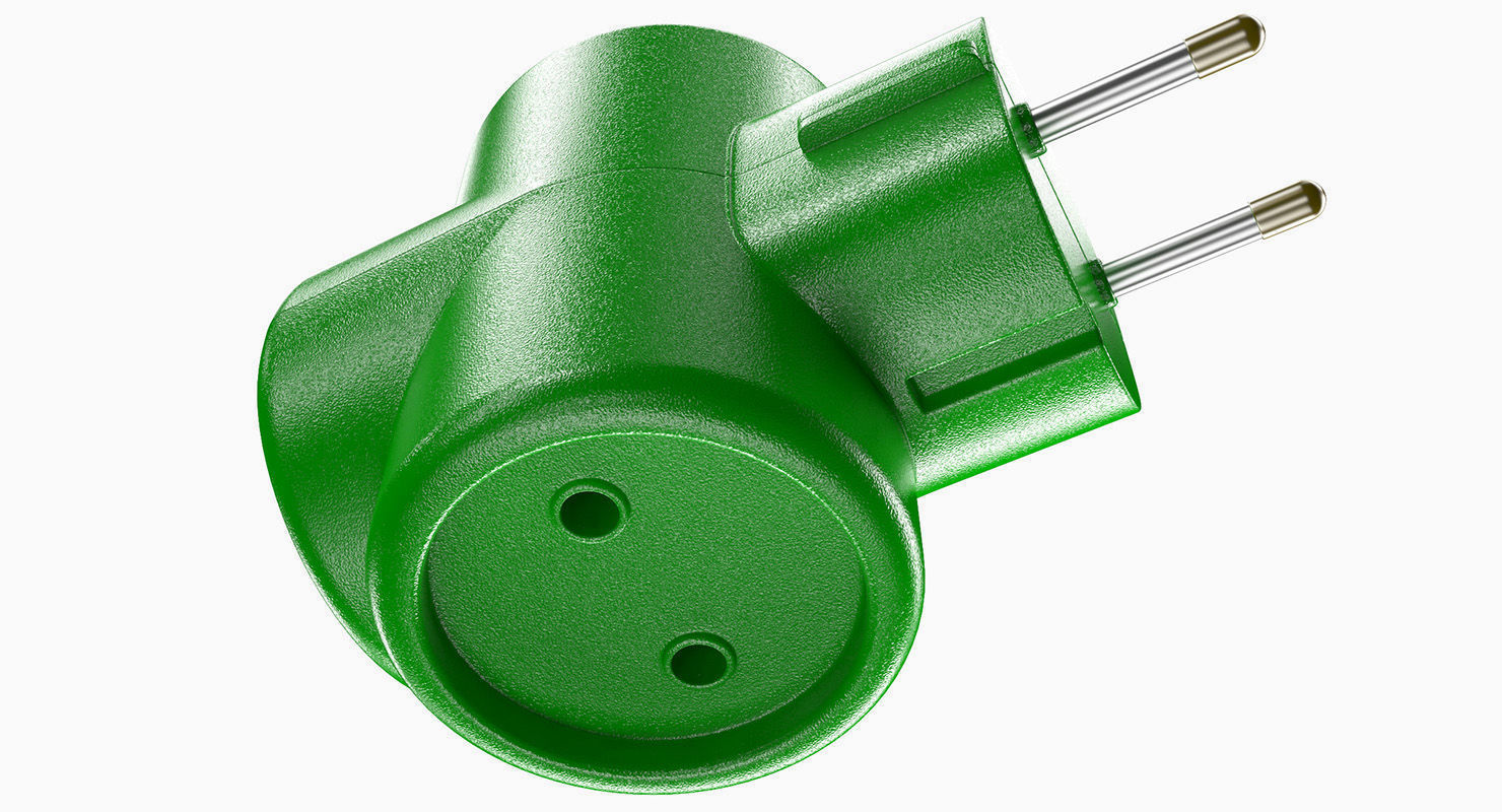 Electrical Multiplug 3D model_3