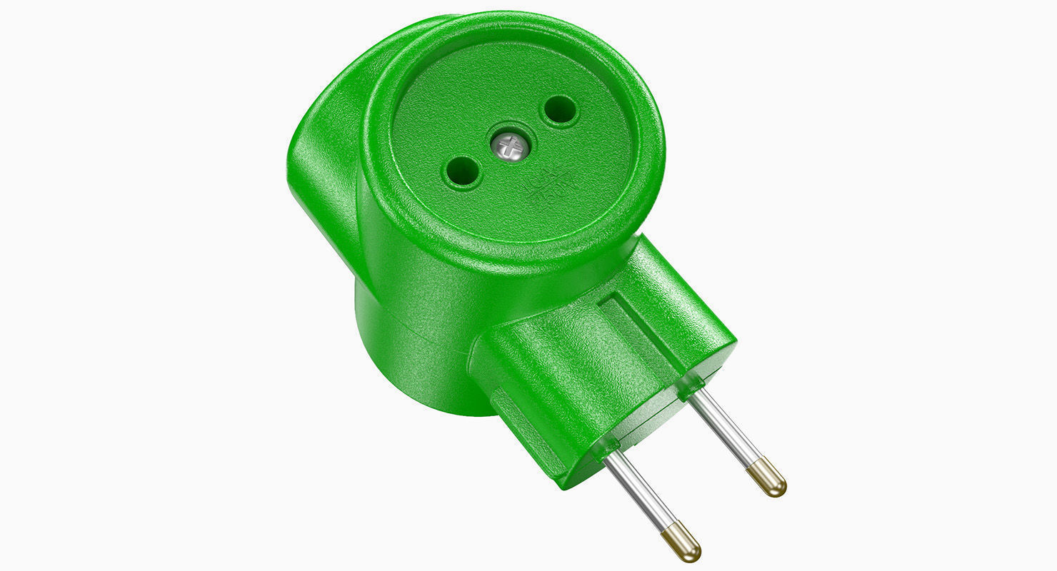 Electrical Multiplug 3D model_2