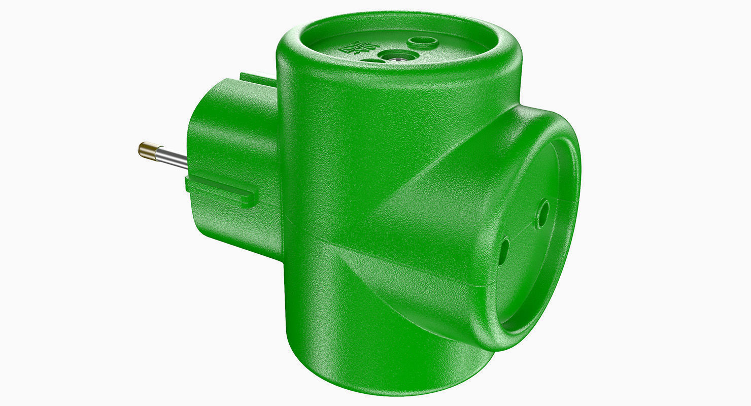 Electrical Multiplug 3D model_5