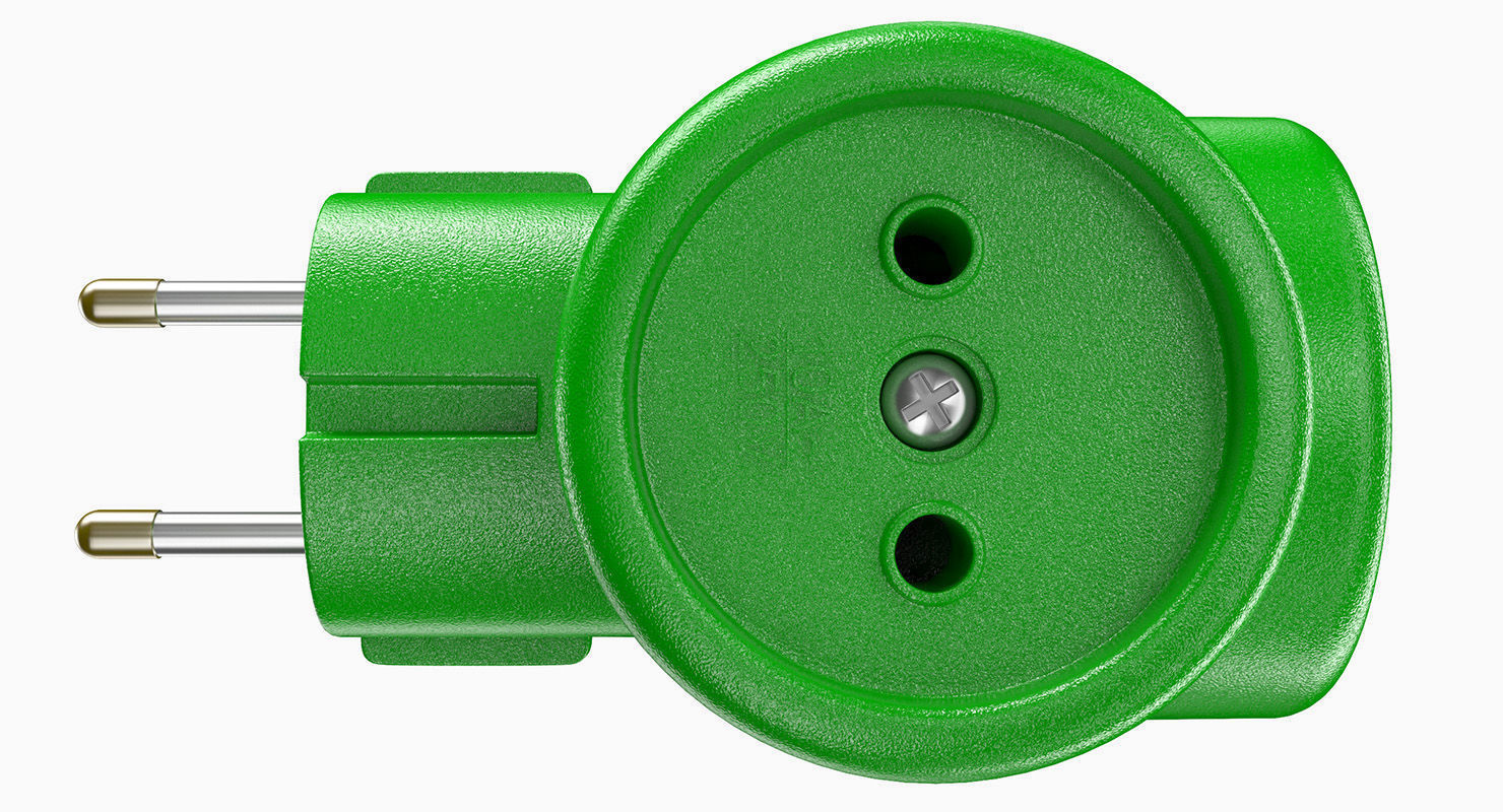 Electrical Multiplug 3D model_4