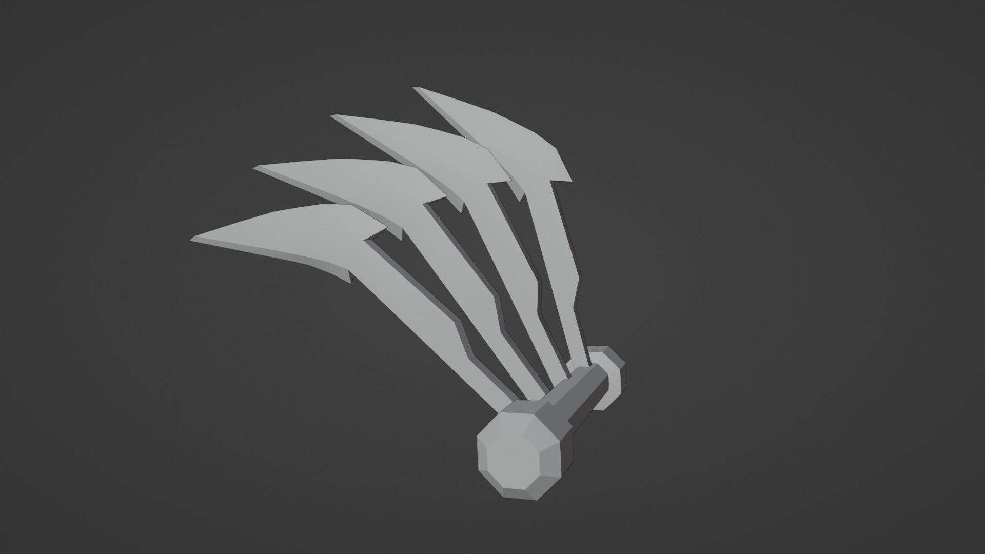 STEEL CLAWS Low-poly 3D model_2