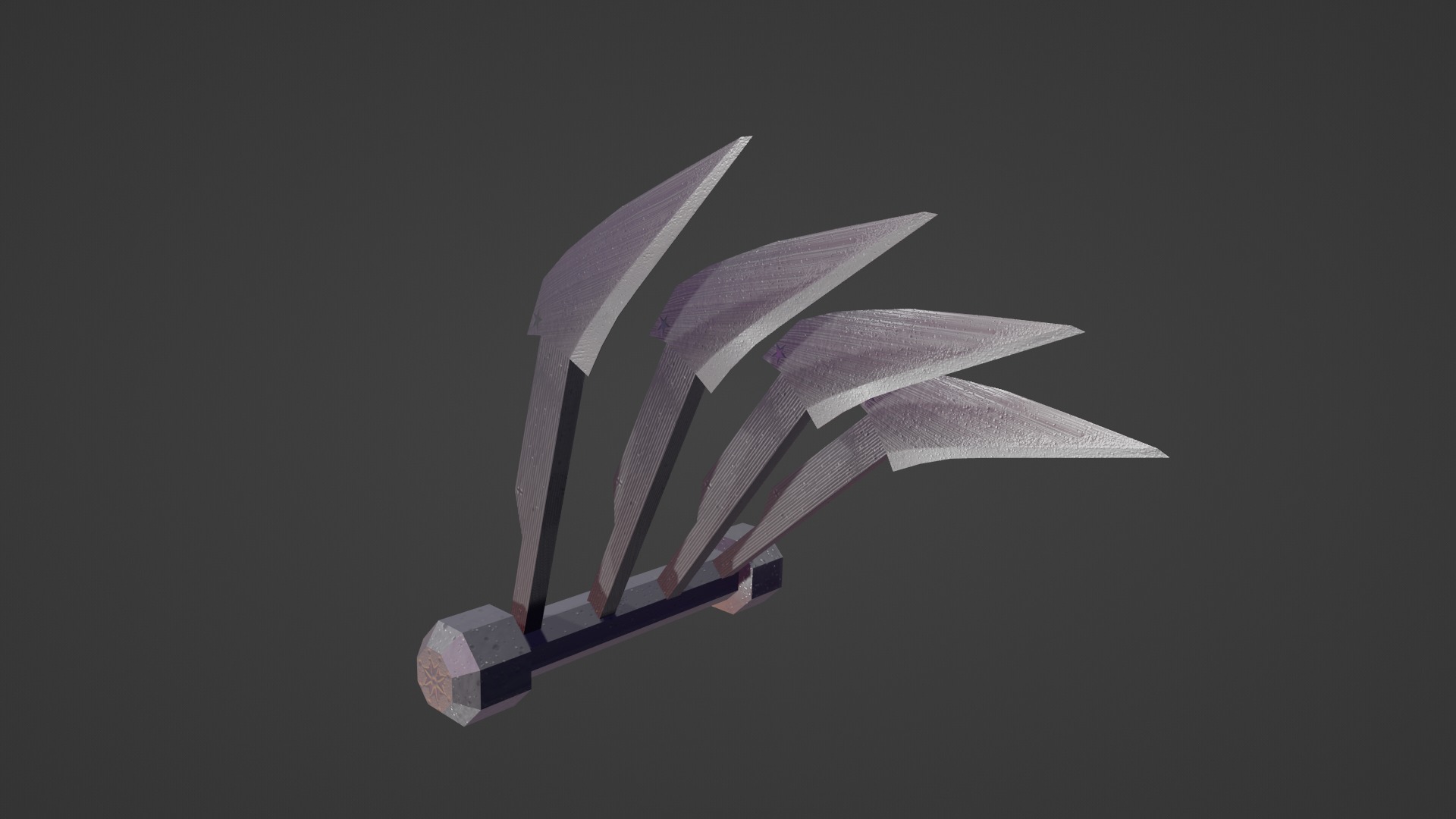 STEEL CLAWS Low-poly 3D model_1
