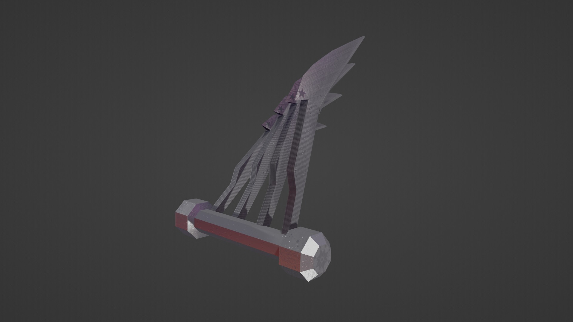 STEEL CLAWS Low-poly 3D model_3